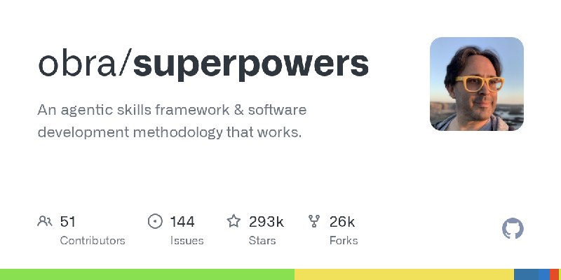 GitHub - obra/superpowers: An agentic skills framework & software development methodology that works.